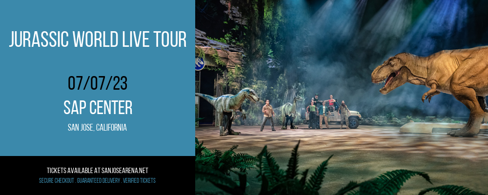 Jurassic World Live Tour at SAP Center tickets Jurassic World Live Tour at SAP Center