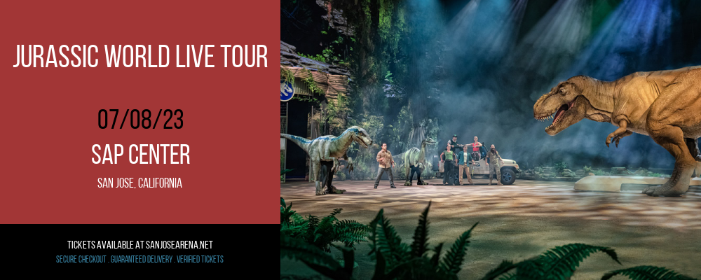 Jurassic World Live Tour at SAP Center tickets Jurassic World Live Tour at SAP Center