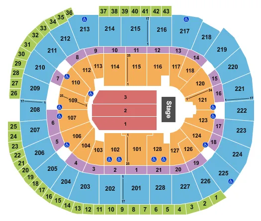 sap center seating chart
