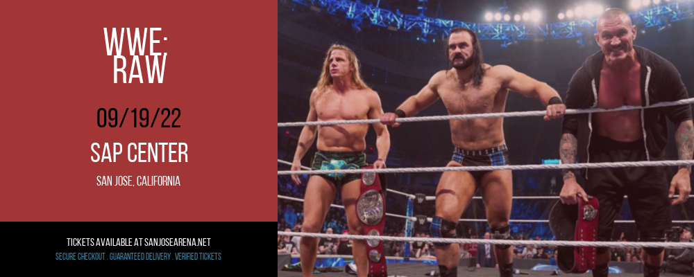 WWE: Raw at SAP Center tickets WWE: Raw at SAP Center