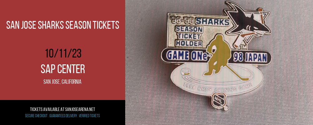 San Jose Sharks Season Tickets at SAP Center